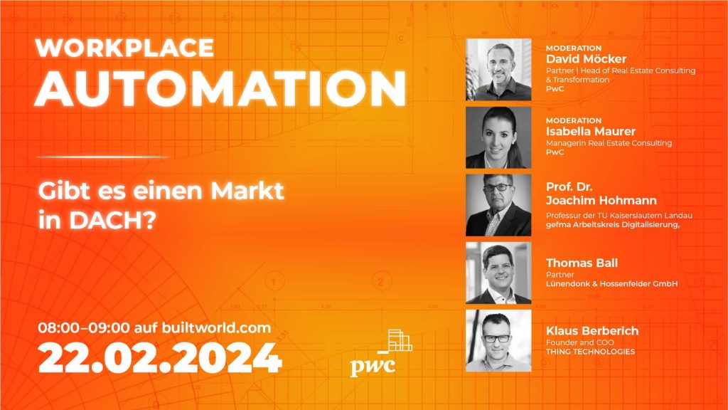 Video-on-demand: Experten diskutieren zu Workplace Automation. Erfahren Sie mehr zu Trends im Facility Managment unter New Work.
