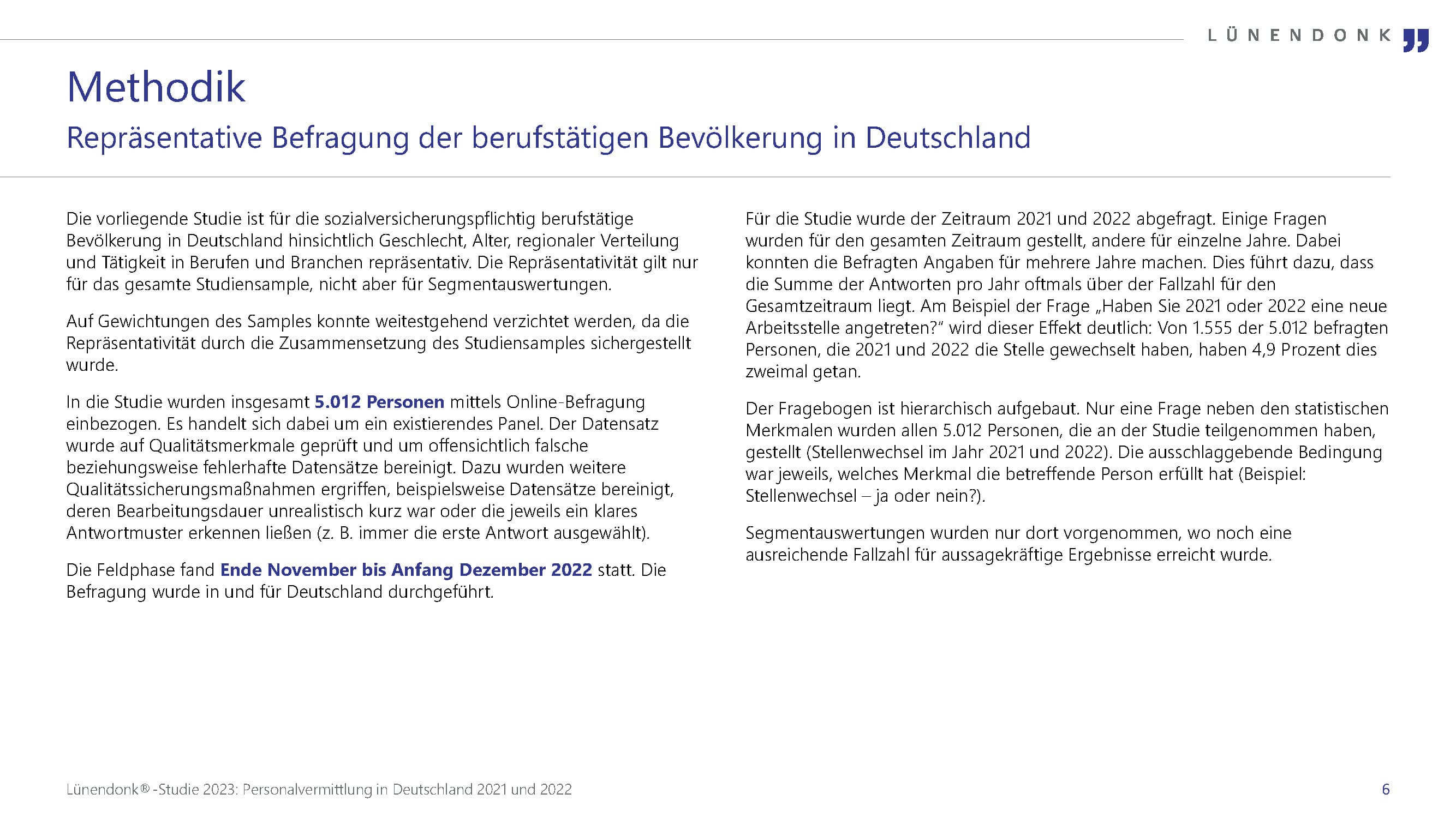 Lünendonk-Studie Personalvermittlung in Deutschland