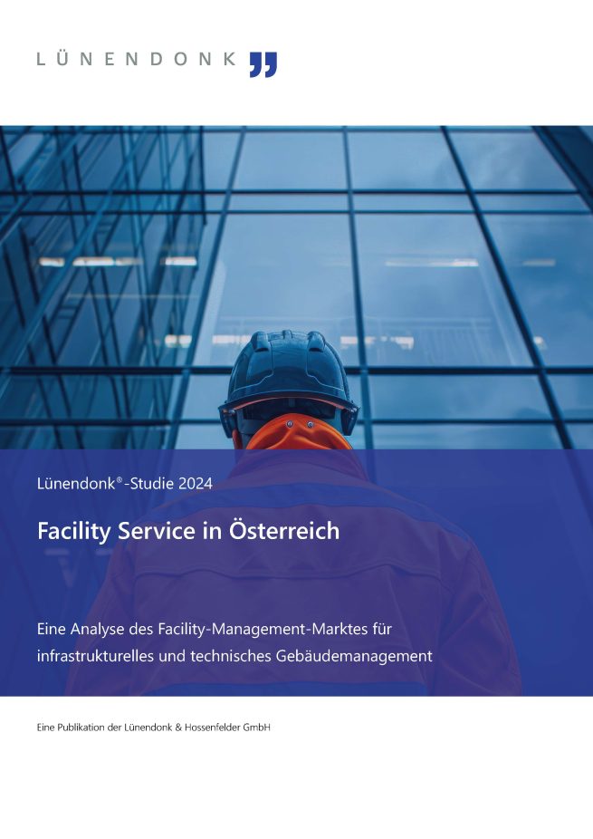 Die Lünendonk-Studie "Facility Service in Österreich" bietet relevante Kennzahlen, Daten, Entwicklungen und Insights zum Markt für Gebäudedienstleistungen in Österreich, basierend auf den umfassenden Angaben von 26 Dienstleistern.