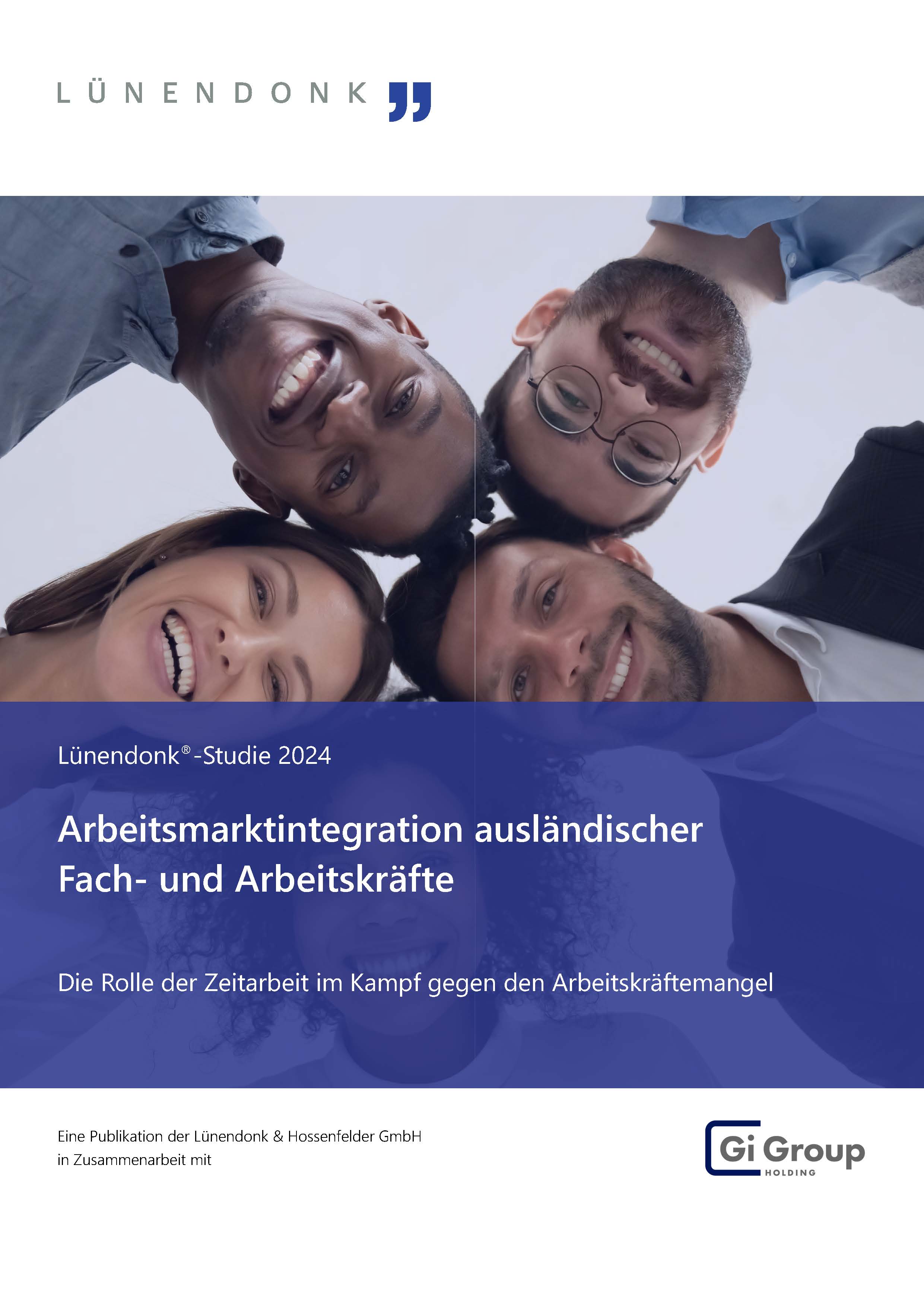 Wie gestaltet sich die Integration ausländischer Fach- und Arbeitskräfte auf dem deutschen Arbeitsmarkt und welche Rolle spielt hierbei die Zeitarbeit, um dem Personalmangel wirksam zu begegnen? Erfahren Sie mehr in der Lünendonk®-Studie "Arbeitsmarktintegration ausländischer Fach- und Arbeitskräfte", die in Kooperation mit der Gi Group entstanden ist.