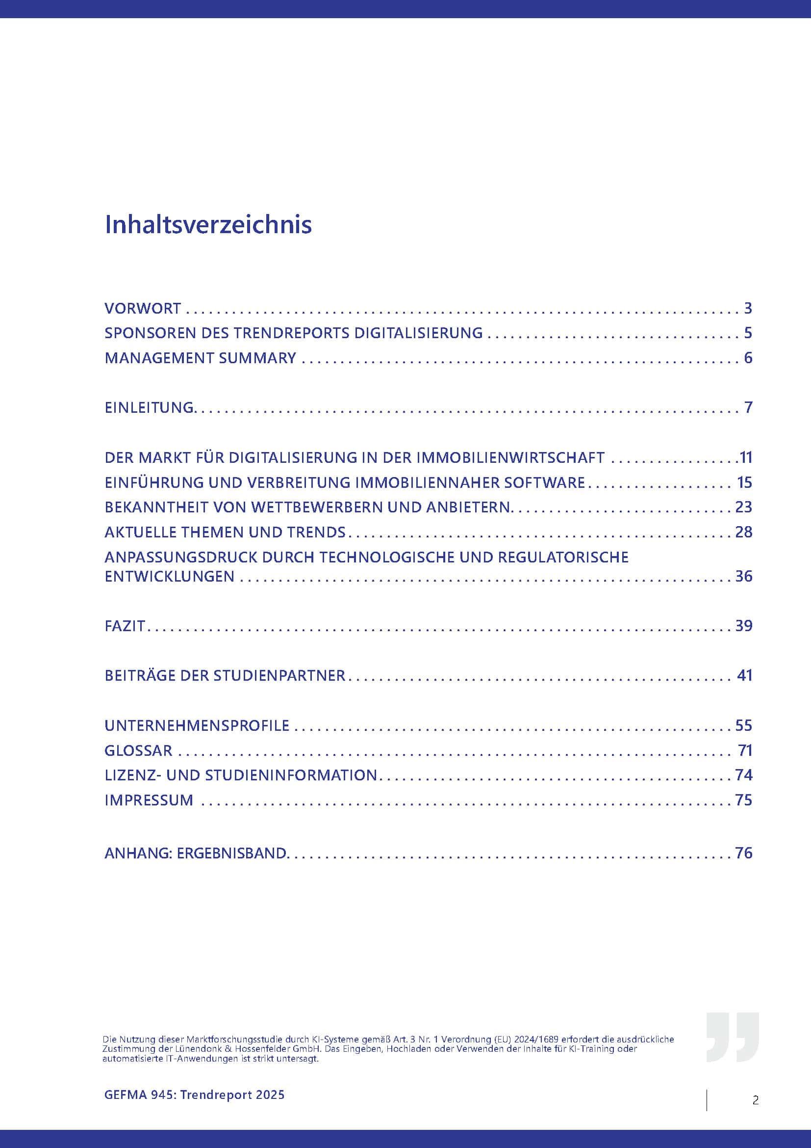 Lünendonk Gefma Trendreport 2025: Digitalisierung in der Immobilienwirtschaft