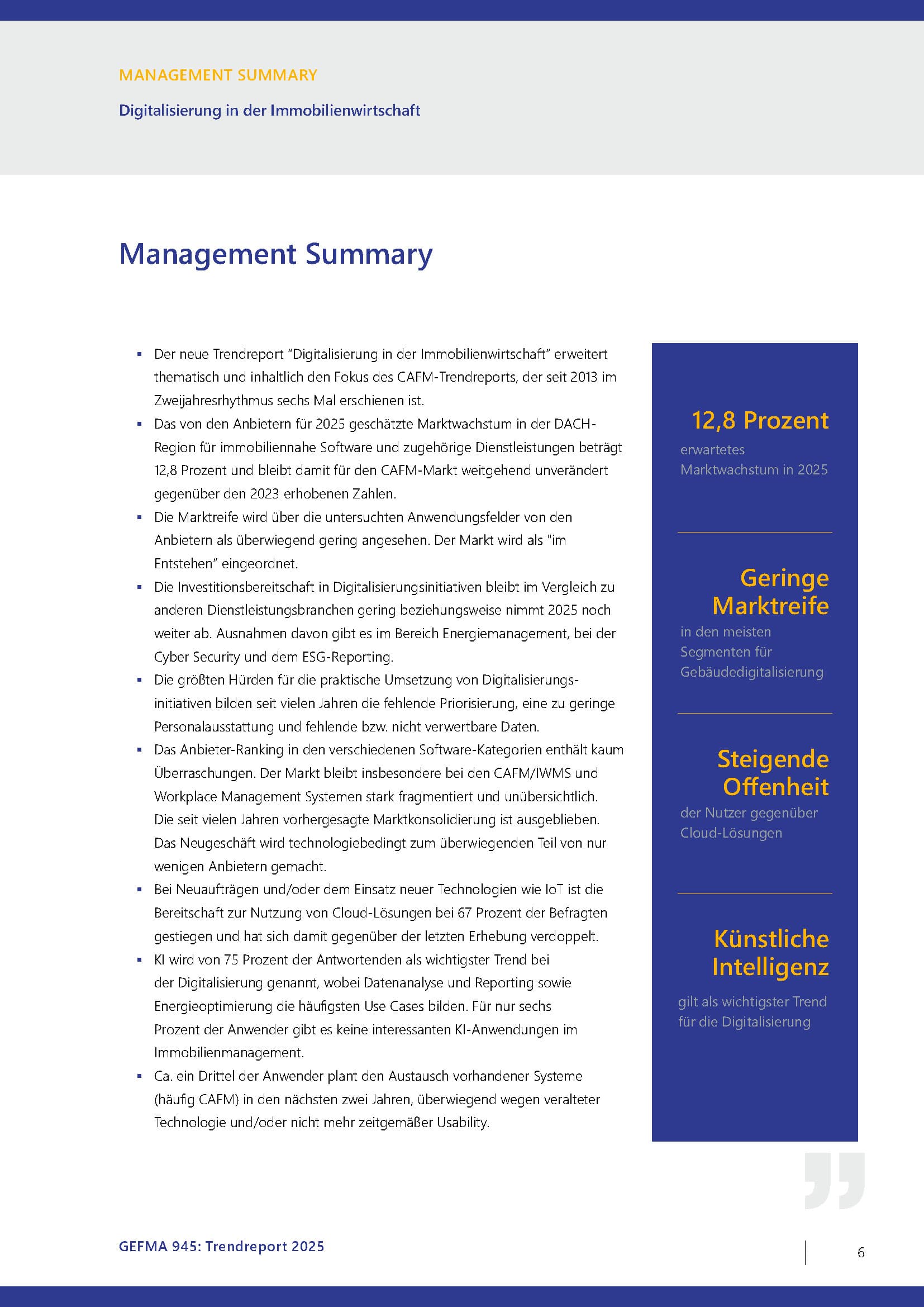 Lünendonk Gefma Trendreport 2025: Digitalisierung in der Immobilienwirtschaft