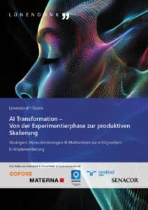Cover der Lünendonk-Studie 2025 "AI-Transformation – Von der Experimentierphase zur produktiven Skalierung"