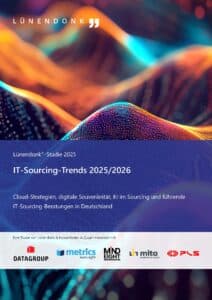 Cover der Lünendonk-Studie "IT-Sourcing-Trends 2025/2026"