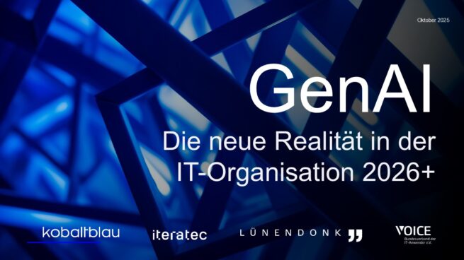 Lünendonk Studie 2025: GenAI – Die neue Realität in der IT-Organisation 2026+