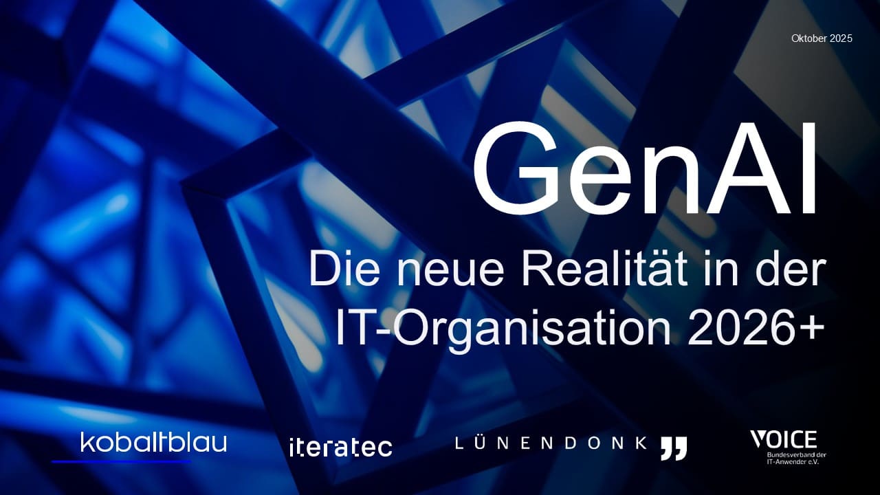 Lünendonk Studie 2025: GenAI – Die neue Realität in der IT-Organisation 2026+