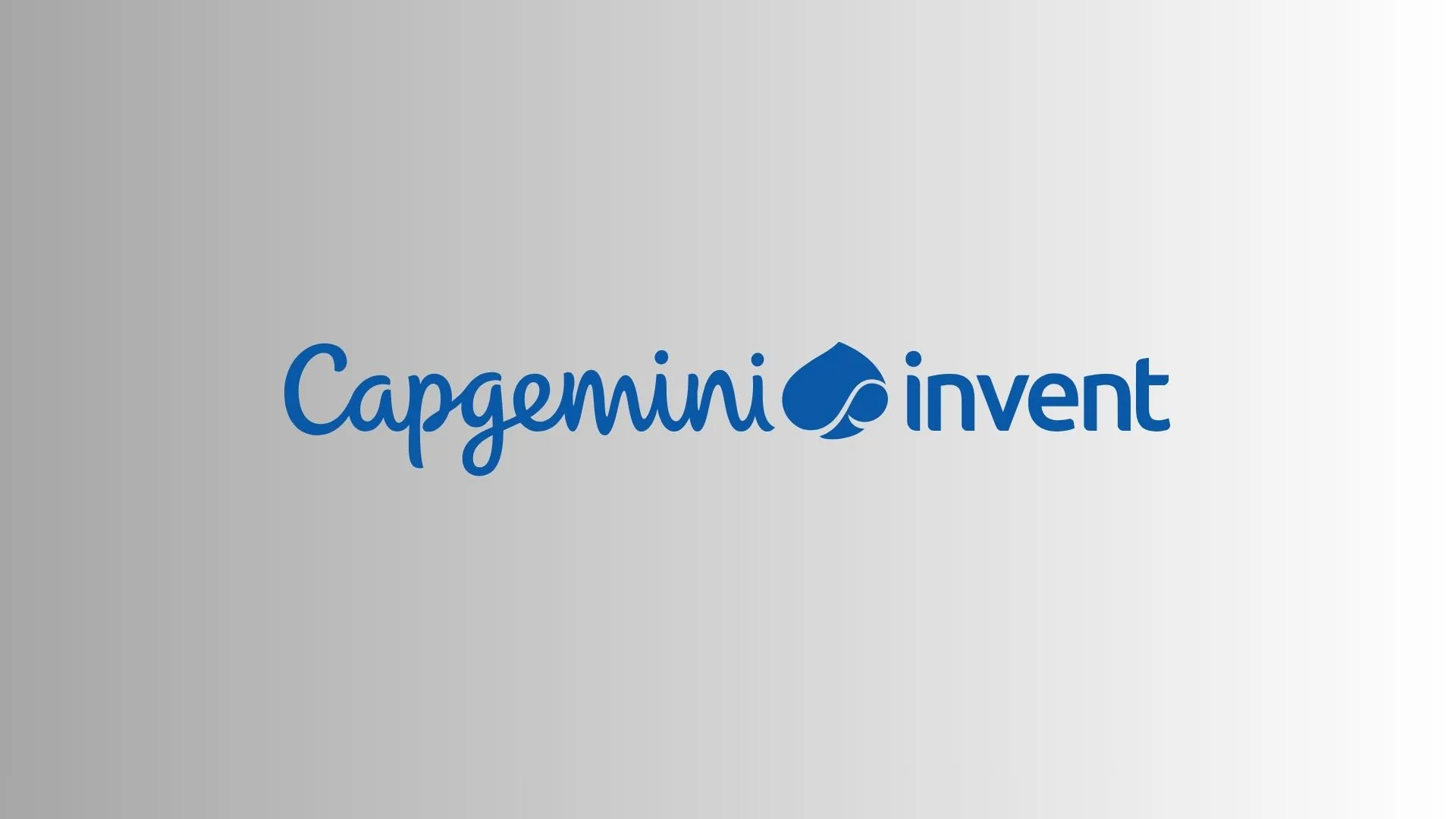 Logo von Capgemini invent vor grauem Hintergrund